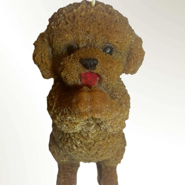 Poodle Dog Wax Candle