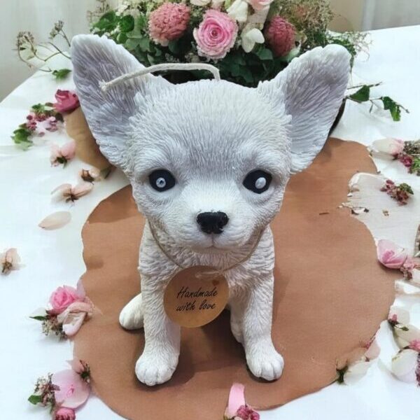 Chihuahua Dog Wax Candle