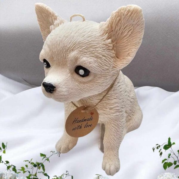 Chihuahua Dog Wax Candle