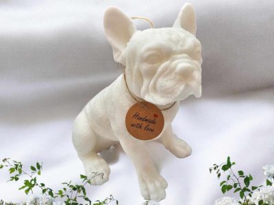 French Bulldog Wax Candle