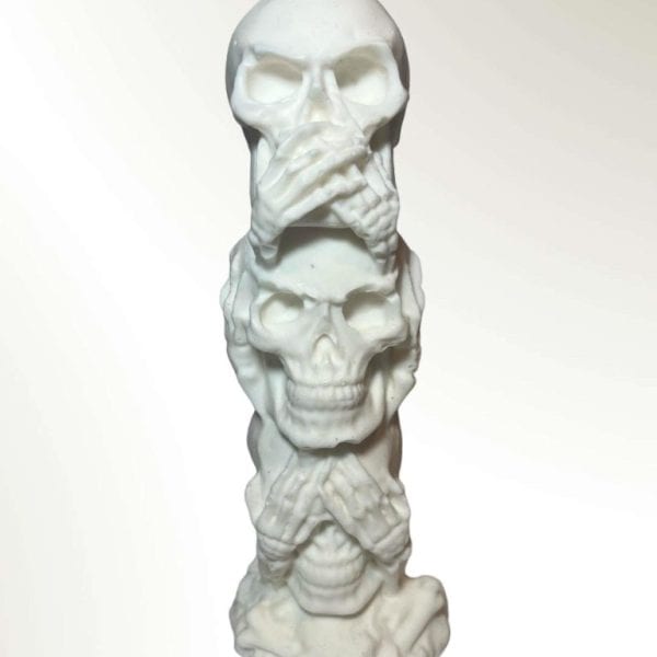 Three skull candle