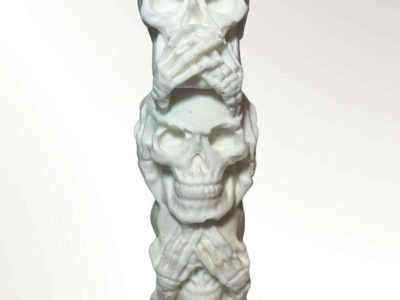 Three skull candle