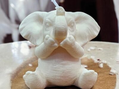 Elephant candle