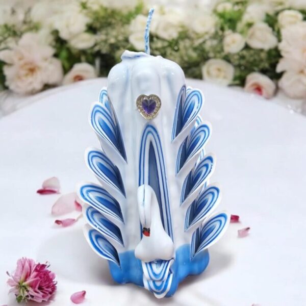 Hand-Carved Candle “Swan”